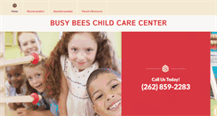 Desktop Screenshot of busybeeschildcarecenter.com